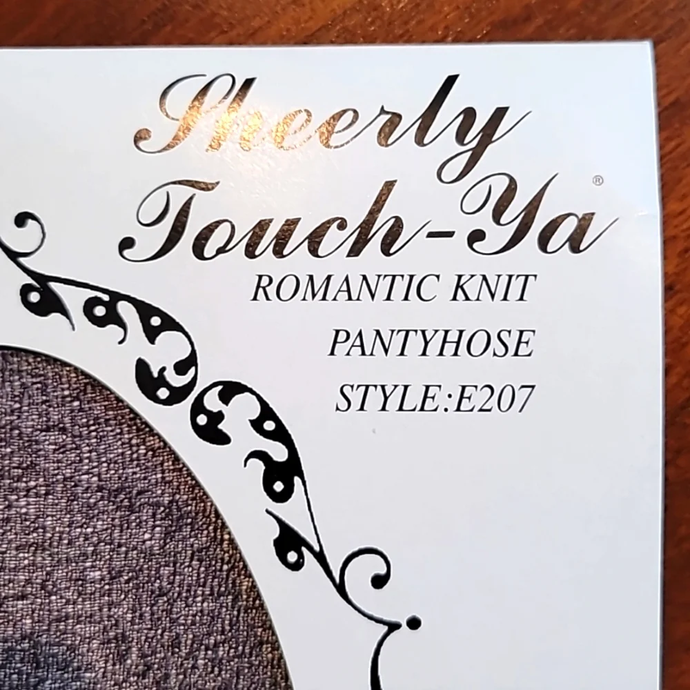 Sheerly Touch Ya Romantic knit Pantihose Style E207 Stripped New